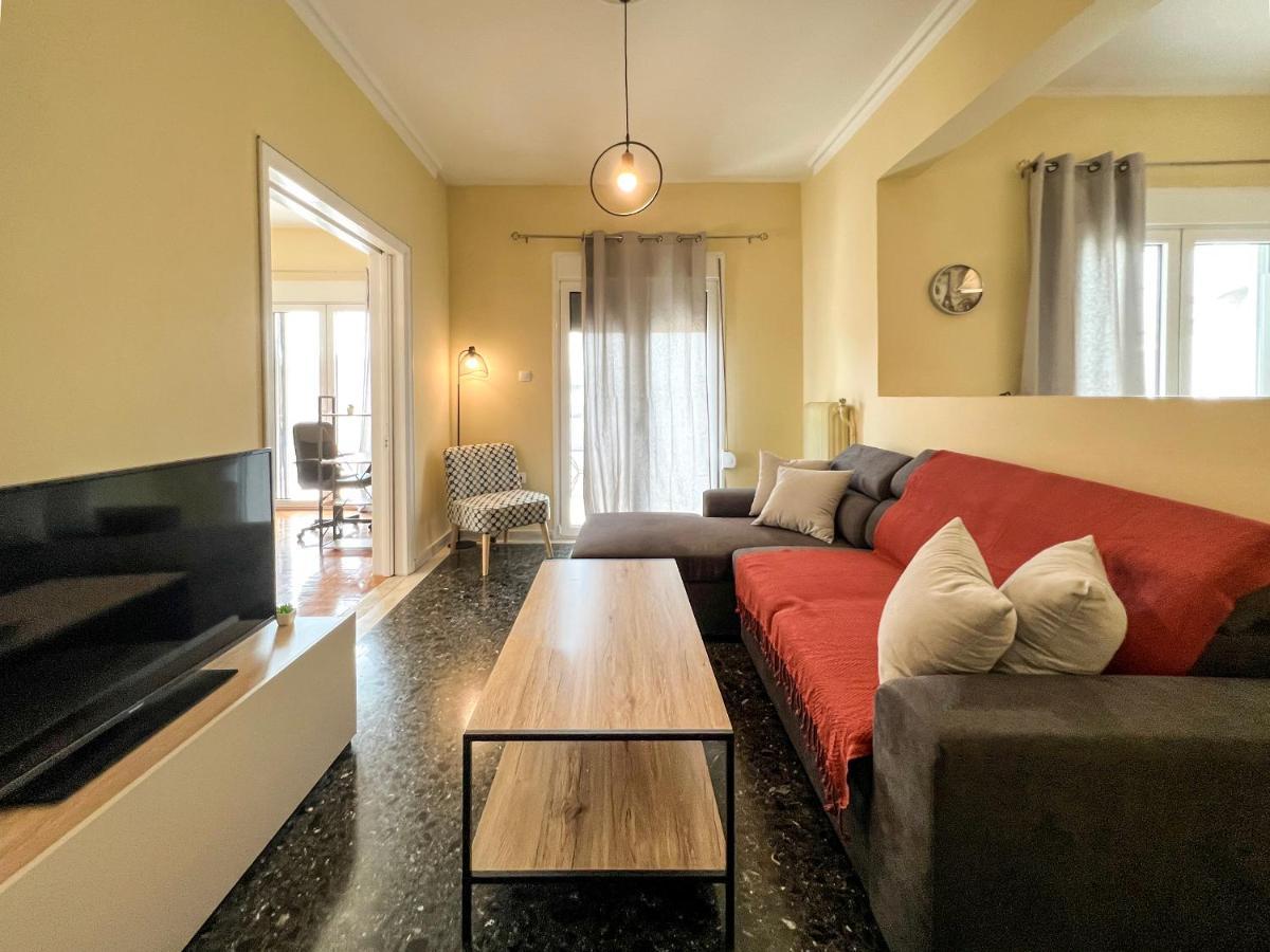 Chiou Spacious 90Sqm Apt In Athén Kültér fotó